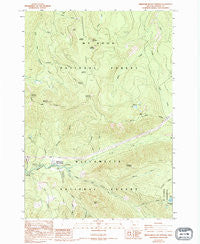 Breitenbush Hot Springs Oregon Historical topographic map, 1:24000 scale, 7.5 X 7.5 Minute, Year 1988