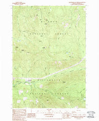 Breitenbush Hot Springs Oregon Historical topographic map, 1:24000 scale, 7.5 X 7.5 Minute, Year 1988