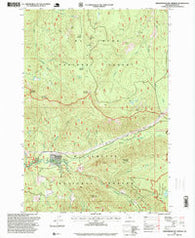 Breitenbush Hot Springs Oregon Historical topographic map, 1:24000 scale, 7.5 X 7.5 Minute, Year 1997