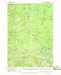 Breitenbush Hot Springs Oregon Historical topographic map, 1:62500 scale, 15 X 15 Minute, Year 1961