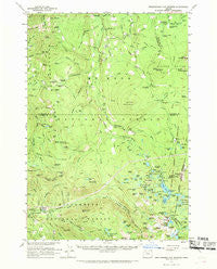 Breitenbush Hot Springs Oregon Historical topographic map, 1:62500 scale, 15 X 15 Minute, Year 1961