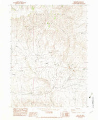 Bretz Mine Oregon Historical topographic map, 1:24000 scale, 7.5 X 7.5 Minute, Year 1982