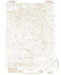 Bretz Mine Oregon Historical topographic map, 1:24000 scale, 7.5 X 7.5 Minute, Year 1982