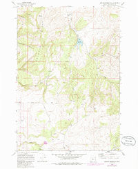 Brewer Reservoir Oregon Historical topographic map, 1:24000 scale, 7.5 X 7.5 Minute, Year 1969