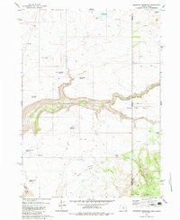 Brewster Reservoir Oregon Historical topographic map, 1:24000 scale, 7.5 X 7.5 Minute, Year 1980