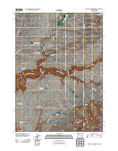 Brewster Reservoir Oregon Historical topographic map, 1:24000 scale, 7.5 X 7.5 Minute, Year 2011