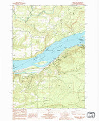 Bridal Veil Oregon Historical topographic map, 1:24000 scale, 7.5 X 7.5 Minute, Year 1986