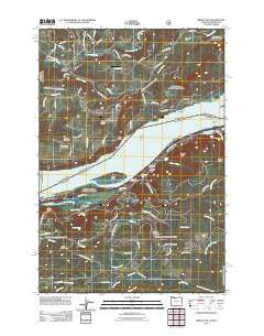 Bridal Veil Oregon Historical topographic map, 1:24000 scale, 7.5 X 7.5 Minute, Year 2011
