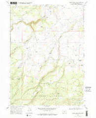 Bridge Creek Draw Oregon Historical topographic map, 1:24000 scale, 7.5 X 7.5 Minute, Year 1968
