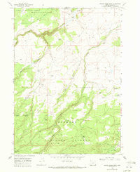 Bridge Creek Draw Oregon Historical topographic map, 1:24000 scale, 7.5 X 7.5 Minute, Year 1968