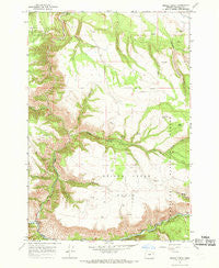 Bridge Creek Oregon Historical topographic map, 1:24000 scale, 7.5 X 7.5 Minute, Year 1967