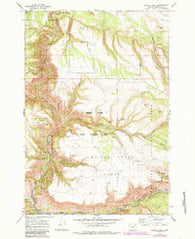 Bridge Creek Oregon Historical topographic map, 1:24000 scale, 7.5 X 7.5 Minute, Year 1967