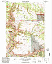 Bridge Creek Oregon Historical topographic map, 1:24000 scale, 7.5 X 7.5 Minute, Year 1995