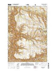 Bridge Creek Oregon Current topographic map, 1:24000 scale, 7.5 X 7.5 Minute, Year 2014