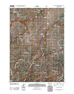 Bridge Creek Draw Oregon Historical topographic map, 1:24000 scale, 7.5 X 7.5 Minute, Year 2011