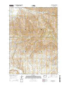 Bridgeport Oregon Current topographic map, 1:24000 scale, 7.5 X 7.5 Minute, Year 2014