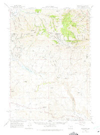 Bridgeport Oregon Historical topographic map, 1:62500 scale, 15 X 15 Minute, Year 1964