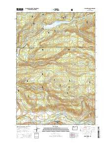 Brightwood Oregon Current topographic map, 1:24000 scale, 7.5 X 7.5 Minute, Year 2014