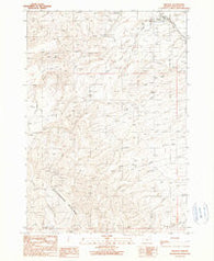 Brogan Oregon Historical topographic map, 1:24000 scale, 7.5 X 7.5 Minute, Year 1990