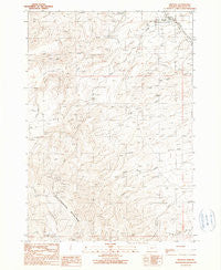 Brogan Oregon Historical topographic map, 1:24000 scale, 7.5 X 7.5 Minute, Year 1990