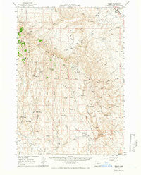 Brogan Oregon Historical topographic map, 1:62500 scale, 15 X 15 Minute, Year 1964