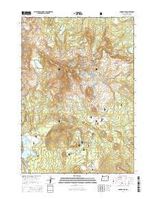Broken Top Oregon Current topographic map, 1:24000 scale, 7.5 X 7.5 Minute, Year 2014