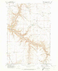 Bronx Canyon Oregon Historical topographic map, 1:24000 scale, 7.5 X 7.5 Minute, Year 1971