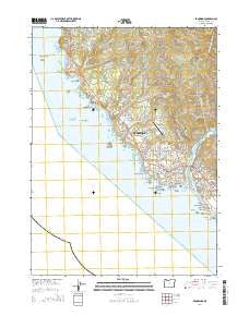 Brookings Oregon Current topographic map, 1:24000 scale, 7.5 X 7.5 Minute, Year 2014
