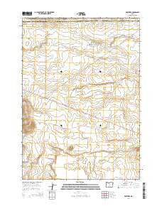 Brothers Oregon Current topographic map, 1:24000 scale, 7.5 X 7.5 Minute, Year 2014