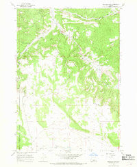 Brothers NW Oregon Historical topographic map, 1:24000 scale, 7.5 X 7.5 Minute, Year 1967
