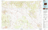 Brothers Oregon Historical topographic map, 1:100000 scale, 30 X 60 Minute, Year 1983