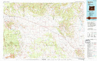 Brothers Oregon Historical topographic map, 1:100000 scale, 30 X 60 Minute, Year 1983