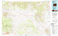 Brothers Oregon Historical topographic map, 1:100000 scale, 30 X 60 Minute, Year 1983