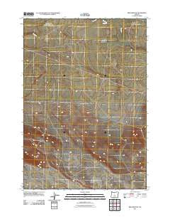Brothers SW Oregon Historical topographic map, 1:24000 scale, 7.5 X 7.5 Minute, Year 2011