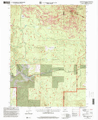 Brown Mountain Oregon Historical topographic map, 1:24000 scale, 7.5 X 7.5 Minute, Year 1998