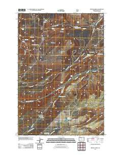 Brown Creek Oregon Historical topographic map, 1:24000 scale, 7.5 X 7.5 Minute, Year 2011