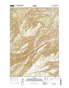 Brown Creek Oregon Current topographic map, 1:24000 scale, 7.5 X 7.5 Minute, Year 2014