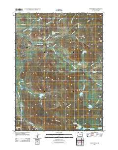 Brownsboro Oregon Historical topographic map, 1:24000 scale, 7.5 X 7.5 Minute, Year 2011