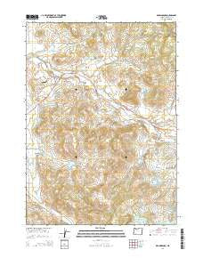 Brownsboro Oregon Current topographic map, 1:24000 scale, 7.5 X 7.5 Minute, Year 2014