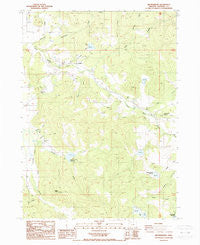 Brownsboro Oregon Historical topographic map, 1:24000 scale, 7.5 X 7.5 Minute, Year 1988
