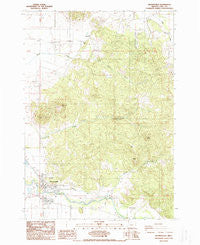 Brownsville Oregon Historical topographic map, 1:24000 scale, 7.5 X 7.5 Minute, Year 1988