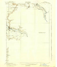 Brownsville Oregon Historical topographic map, 1:62500 scale, 15 X 15 Minute, Year 1921