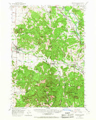 Brownsville Oregon Historical topographic map, 1:62500 scale, 15 X 15 Minute, Year 1950