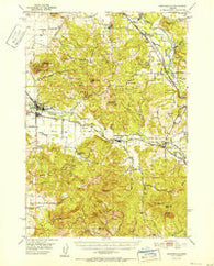 Brownsville Oregon Historical topographic map, 1:62500 scale, 15 X 15 Minute, Year 1952