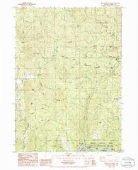 Brushy Bald Mountain Oregon Historical topographic map, 1:24000 scale, 7.5 X 7.5 Minute, Year 1986