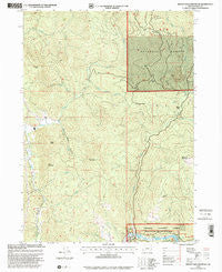 Brushy Bald Mountain Oregon Historical topographic map, 1:24000 scale, 7.5 X 7.5 Minute, Year 1998