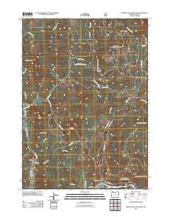 Brushy Bald Mountain Oregon Historical topographic map, 1:24000 scale, 7.5 X 7.5 Minute, Year 2011