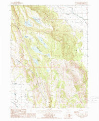 Bryant Mountain Oregon Historical topographic map, 1:24000 scale, 7.5 X 7.5 Minute, Year 1988