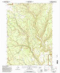 Buck Spring Oregon Historical topographic map, 1:24000 scale, 7.5 X 7.5 Minute, Year 1992