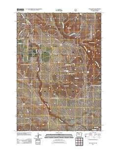 Buck Butte Oregon Historical topographic map, 1:24000 scale, 7.5 X 7.5 Minute, Year 2011